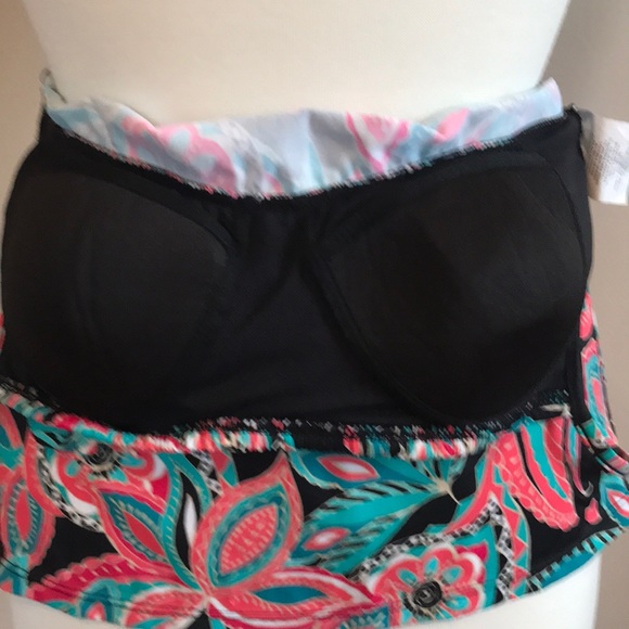 Aqua Green Tankini Swim Top - Picture 6 of 8